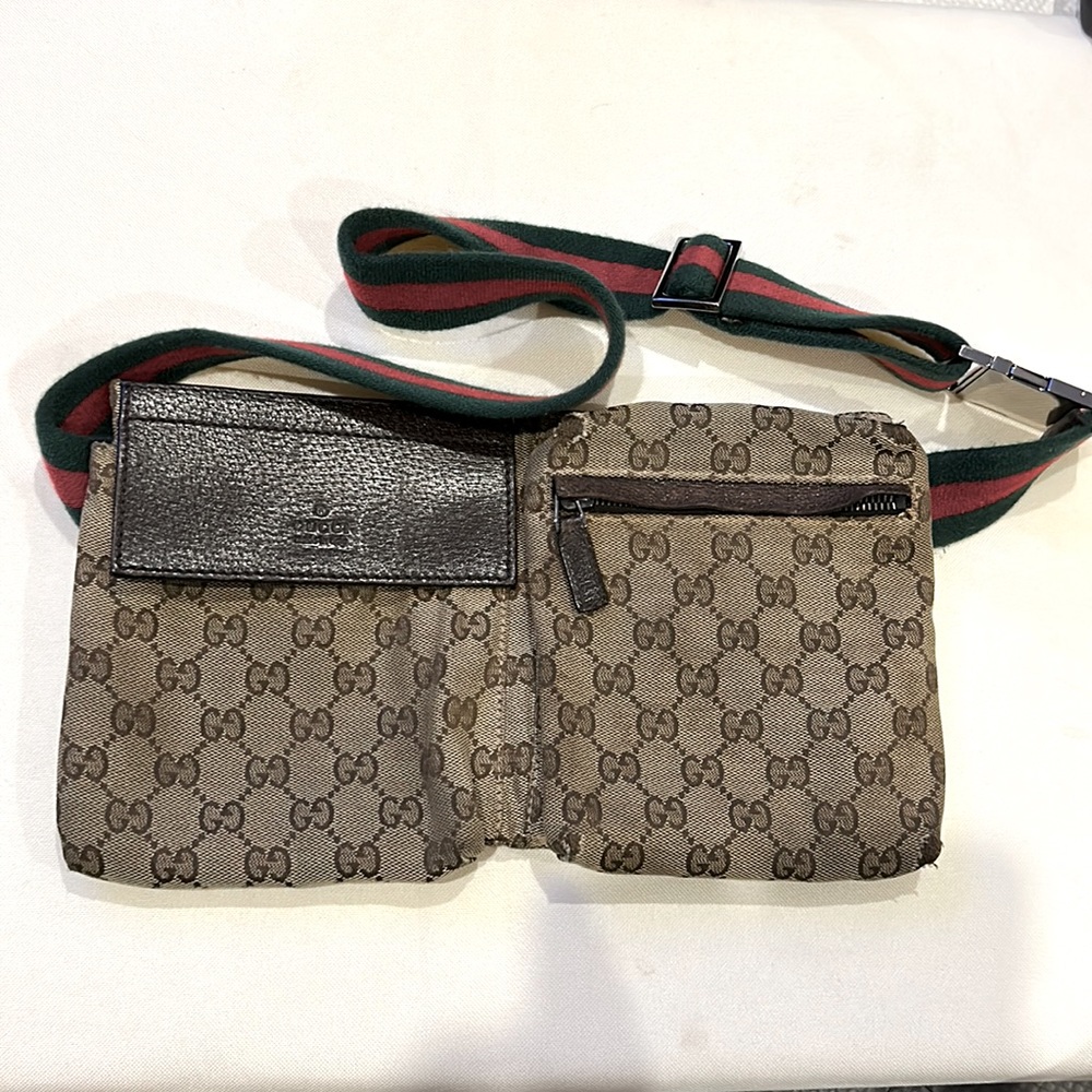 Vintage Gucci brown waist bag